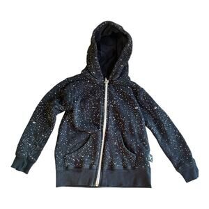 Nununu black zip up hoodie 2 year